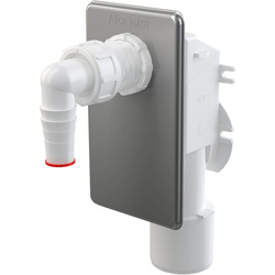 Сифон для стиральной машины под штукатурку нерж. ALCAPLAST