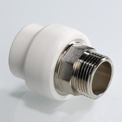 Адаптер полипропиленовый под ключ с переходом на наружную резьбу VALTEC (VTp.707.0)