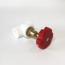 Вентиль 90° полипропилен белый РосТурПласт