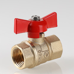 Кран шаровой водяной РВ/РВ VALTEC СТАНДАРТ бабочка (VT.122.GN)