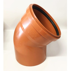 Колено для наружной канализации 200 мм ПВХ SINIKON