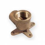 Колено медное 90° РВ с креплениями