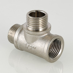 Тройник резьбовой с двумя переходами на наружную резьбу VALTEC (VTr.133.N)